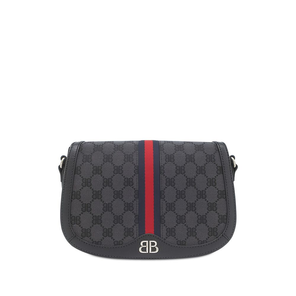 Pre-Loved Balenciaga The Hacker Project BB Canvas Web Ophidia Crossbody